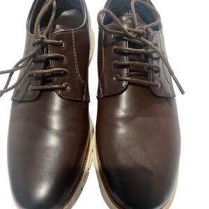 BRUNO MARC NEW YORK Mens Grand 01 Oxford Dress Shoes Mens Sz 7.5 Dark Brown